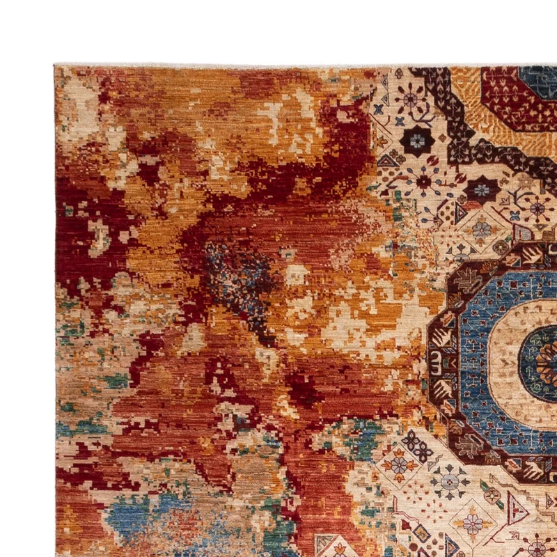 Designer Teppich 302x385cm - mehrfarbig