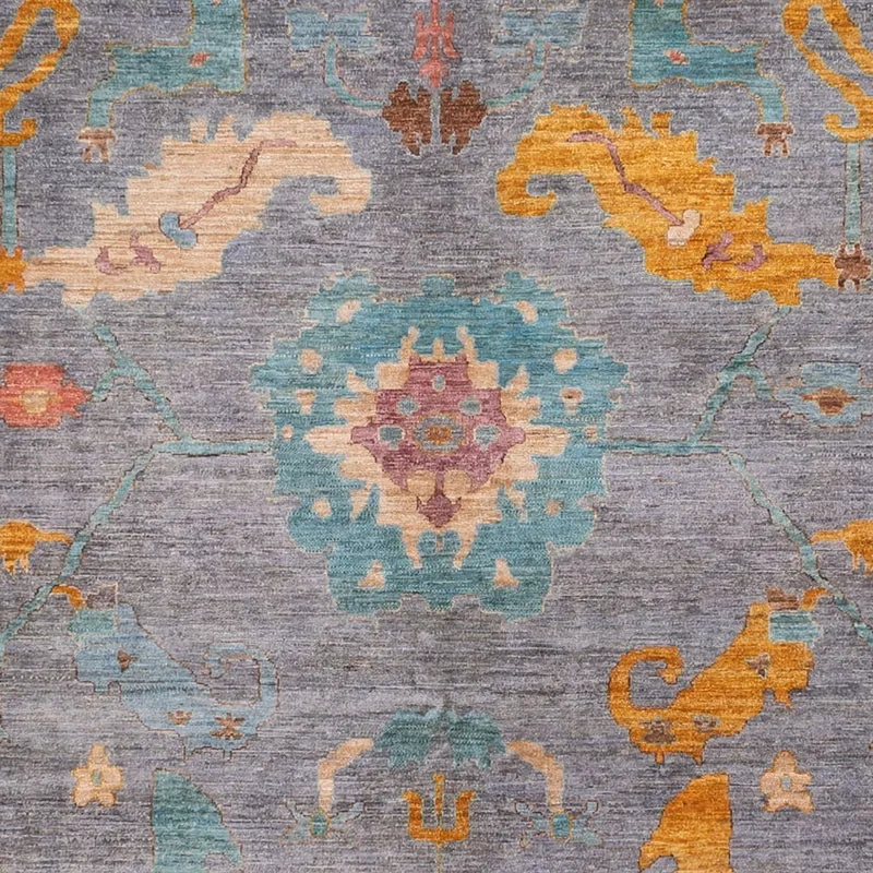 Ziegler Teppich - Usak - 301 x 404 cm - hellblau