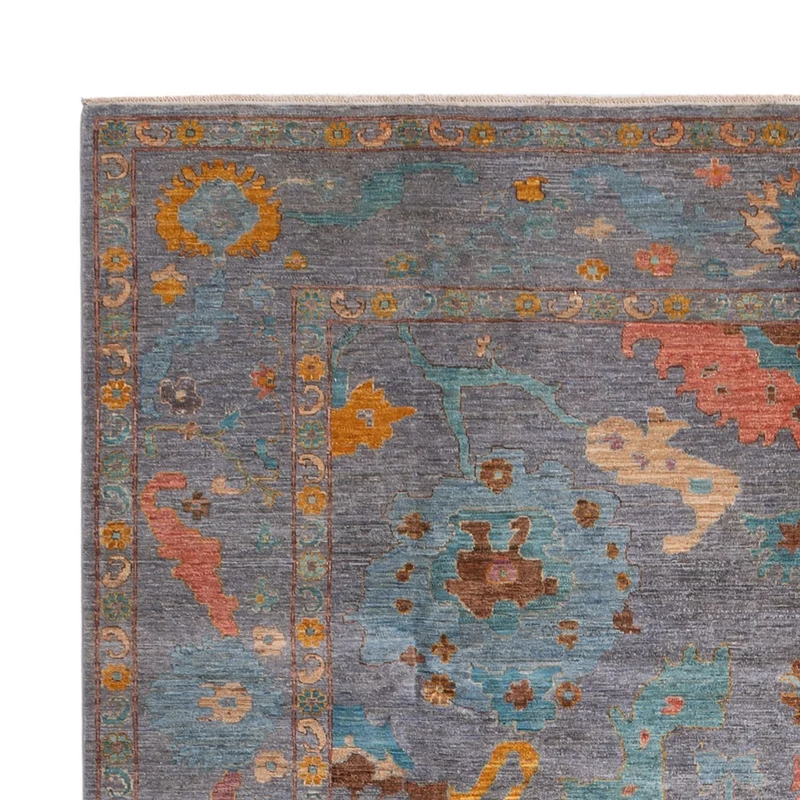 Ziegler Teppich - Usak - 301 x 404 cm - hellblau