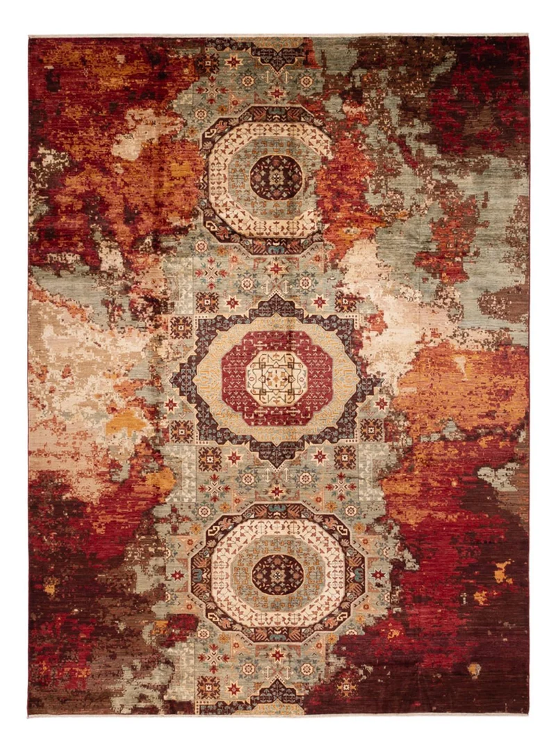 Designer Teppich 295x391cm - mehrfarbig