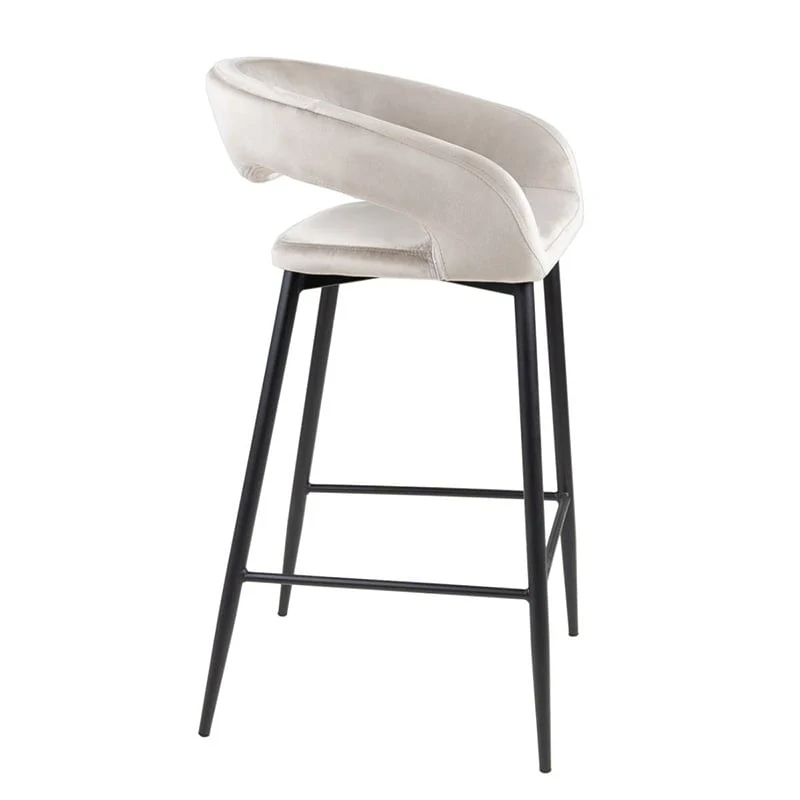 Barhocker - Lenn Velvet Creme