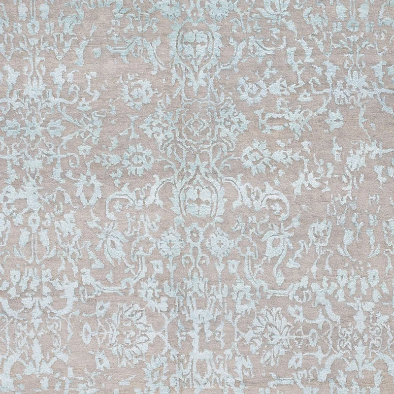 Designer Teppich 270x358cm - hellblau