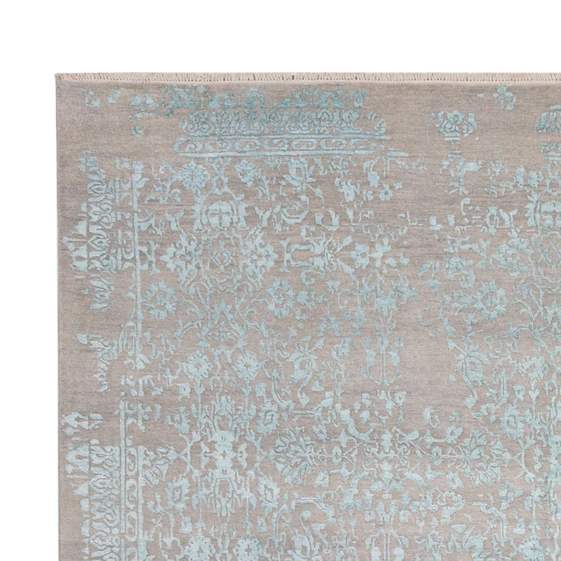 Designer Teppich 270x358cm - hellblau