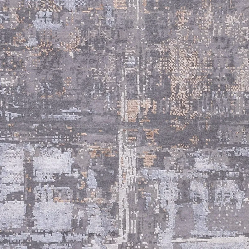 Designer Teppich - 250 x 353 cm - hellgrau