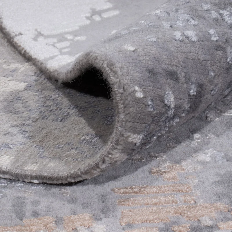 Designer Teppich - 250 x 353 cm - hellgrau