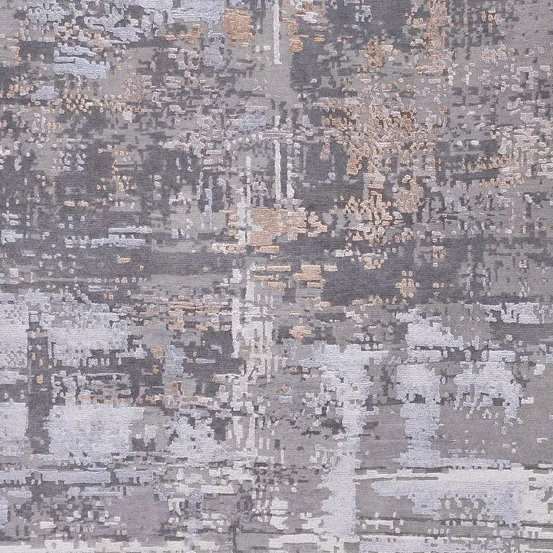 Designer Teppich 255x359cm - hellgrau