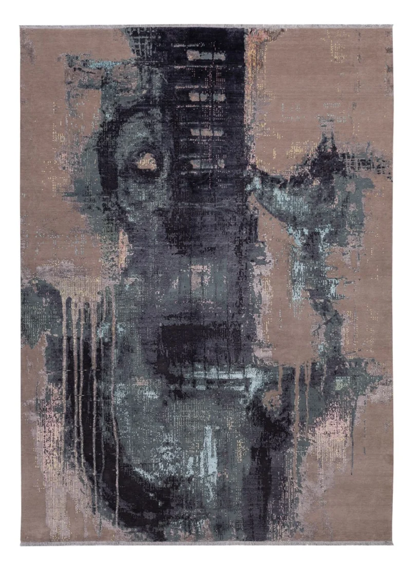 Designer Teppich 256x354cm - mehrfarbig