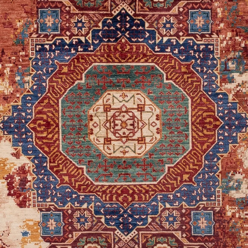 Designer Teppich 245x346cm - mehrfarbig