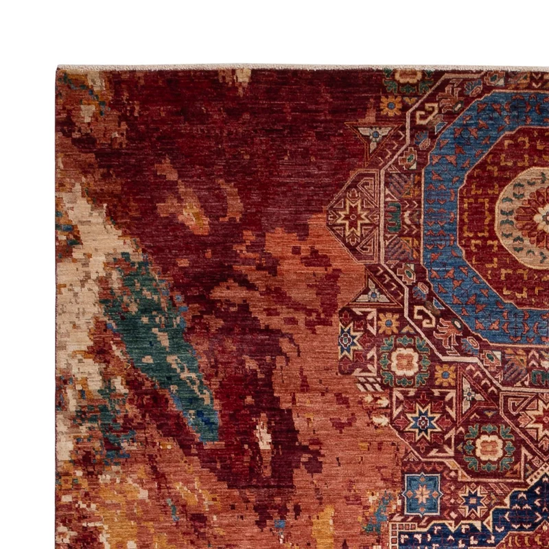 Designer Teppich 245x346cm - mehrfarbig
