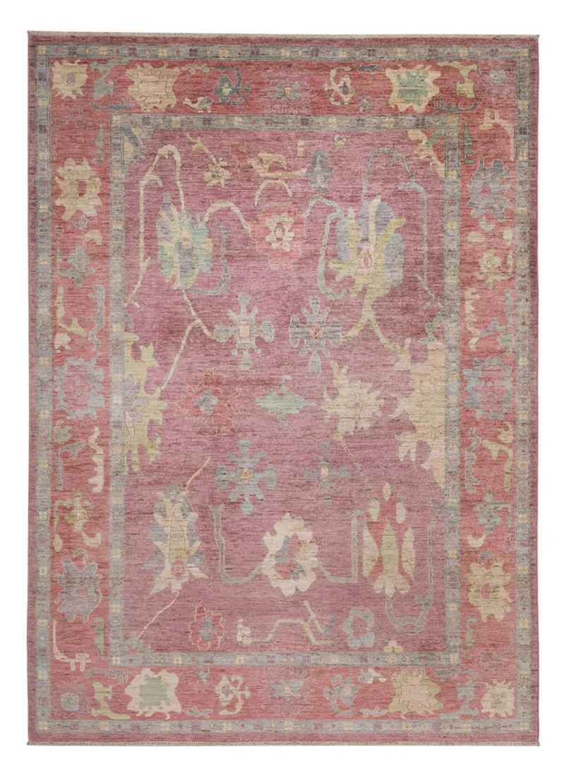 Usak Teppich 208x291cm - Orientteppich - hellrot