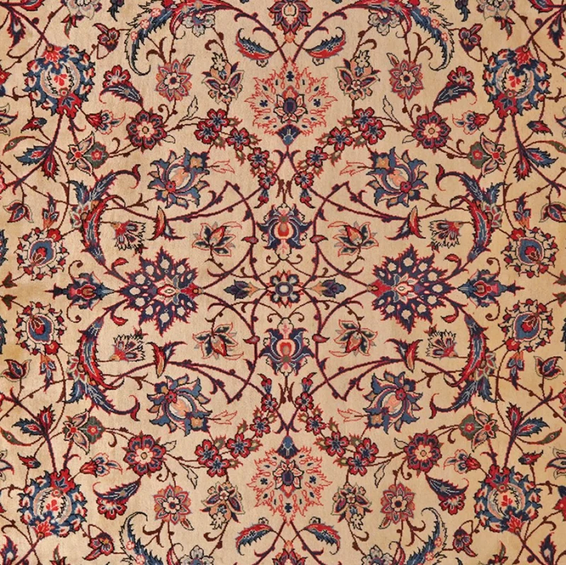 Yazd · Handgeknüpft – Beige, 398x292 cm