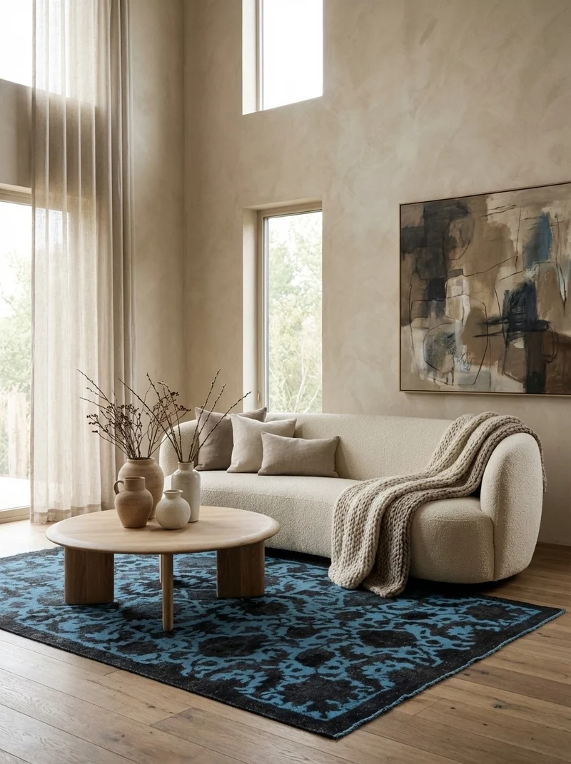 Vintage · Handgeknüpft – Blau, 260x159 cm