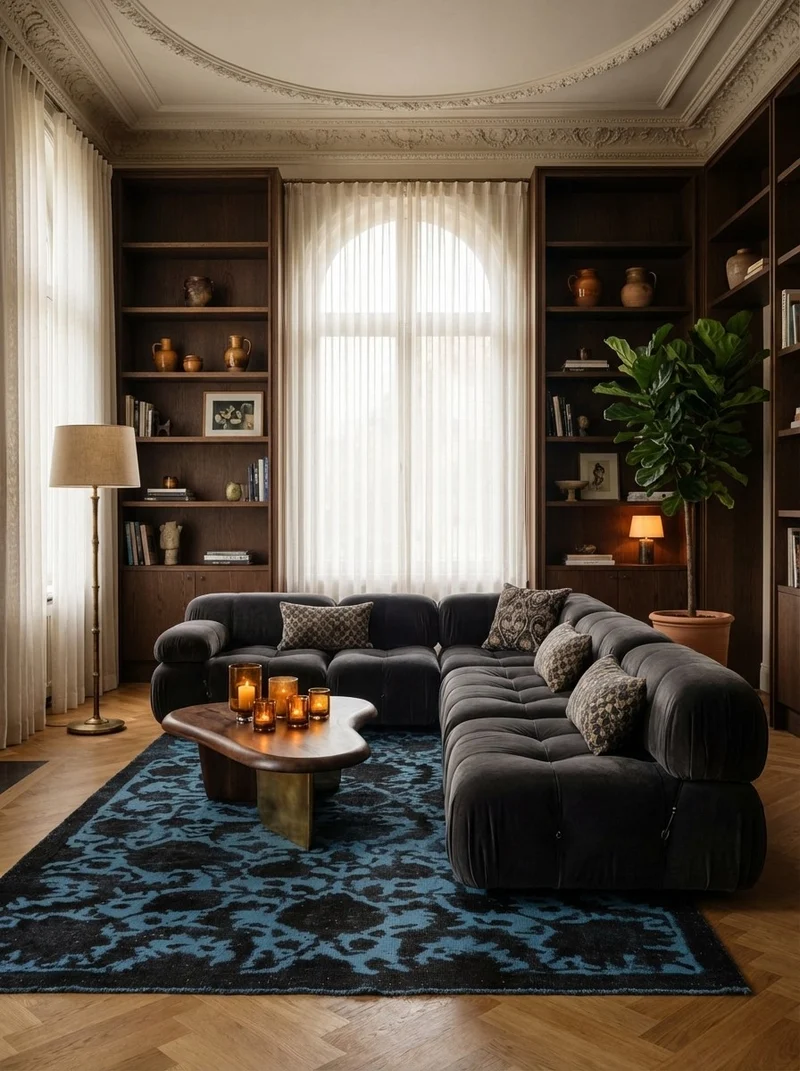 Vintage · Handgeknüpft – Blau, 260x159 cm