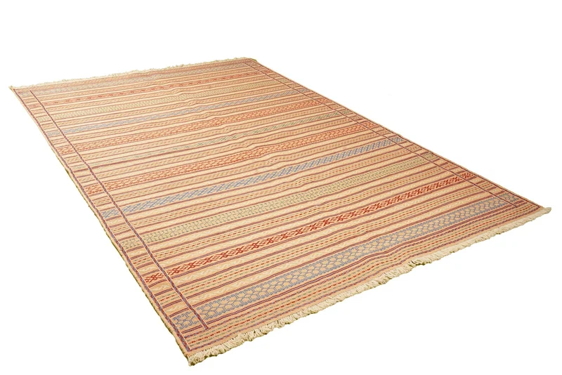Kelim Kordi · Handgewebt – Beige, 245x171 cm