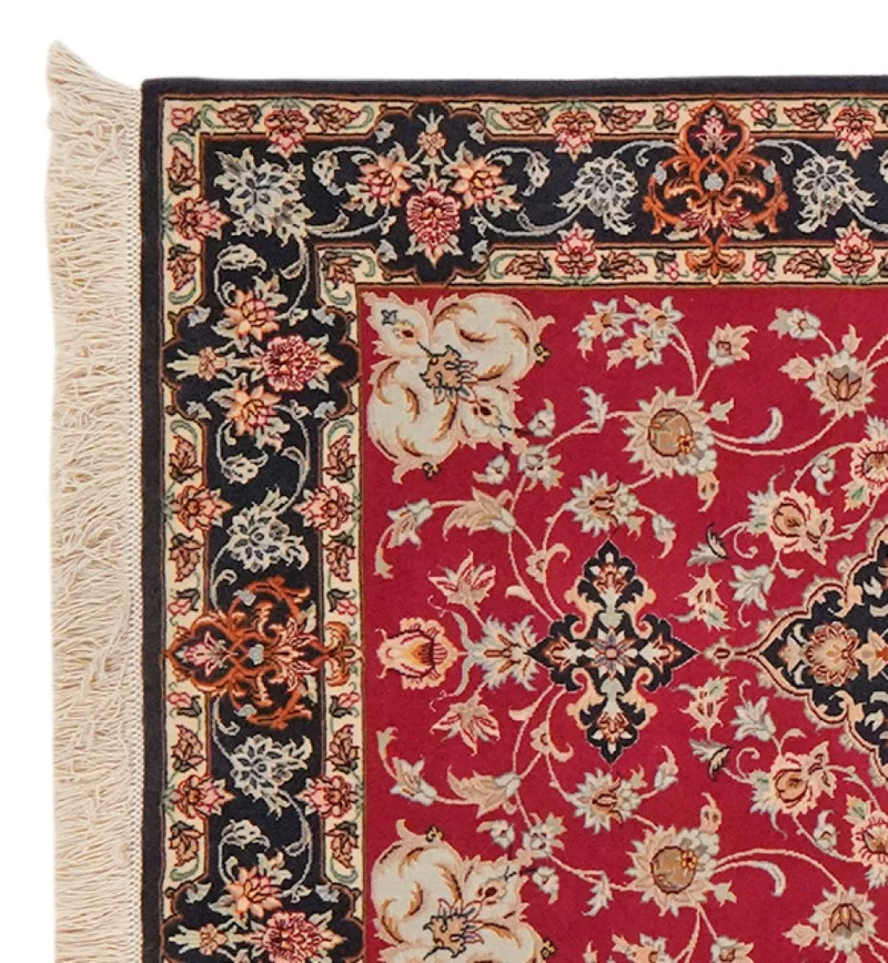Isfahan · Handgeknüpft – Rot, 220x80 cm