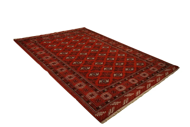 Turkman · Handgeknüpft – Rot, 294x210 cm