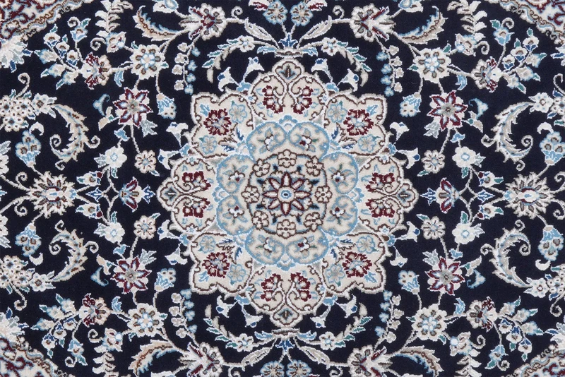 Nain 9La · Handgeknüpft – Blau, 149x98 cm