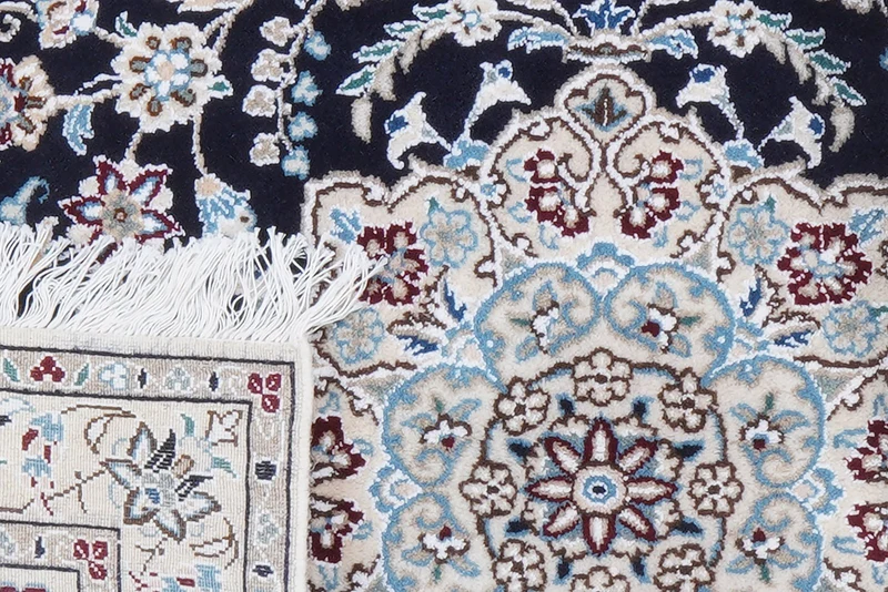 Nain 9La · Handgeknüpft – Blau, 149x98 cm