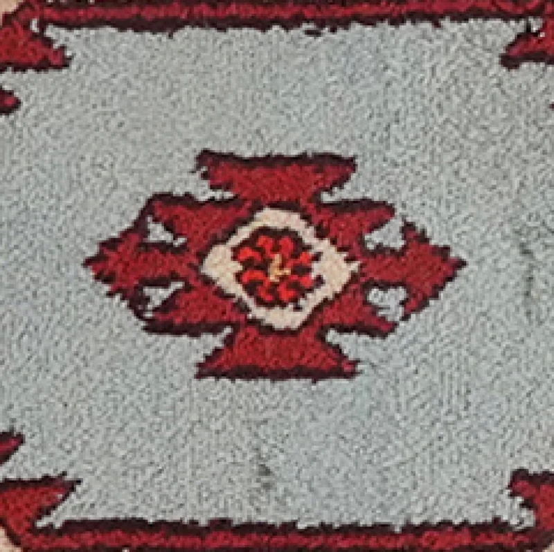 Dardjazin · Handgeknüpft – Blau, 44x28 cm