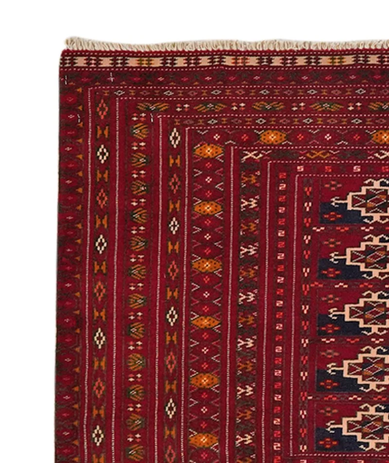 Turkman · Handgeknüpft – Rot, 73x134 cm