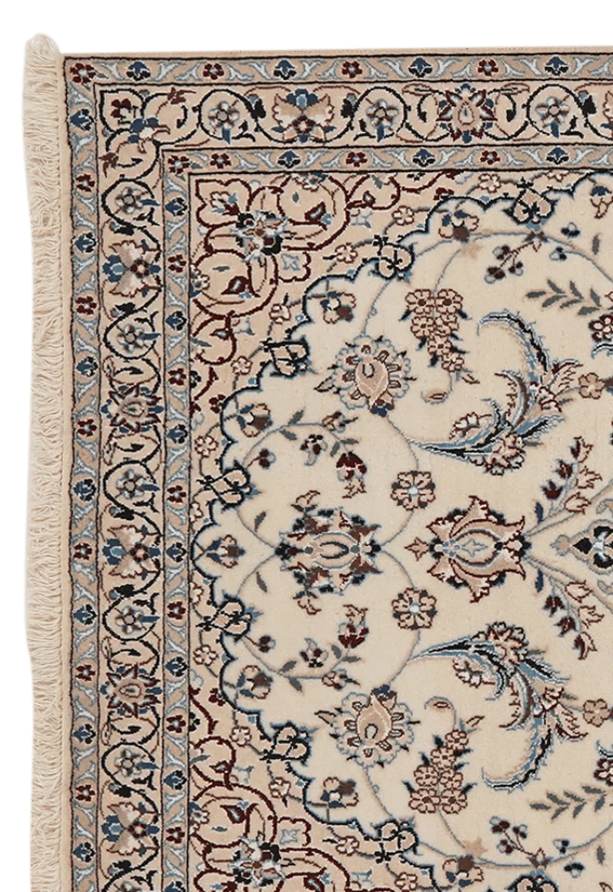 Nain 9La · Handgeknüpft – Beige, 186x115 cm