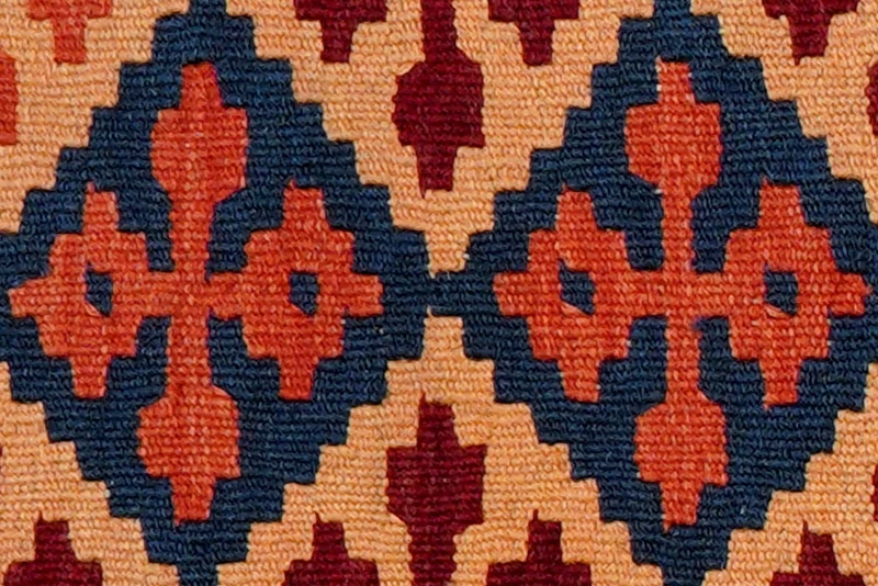 Kelim Gashgai · Handgewebt – Bunt, 63x44 cm