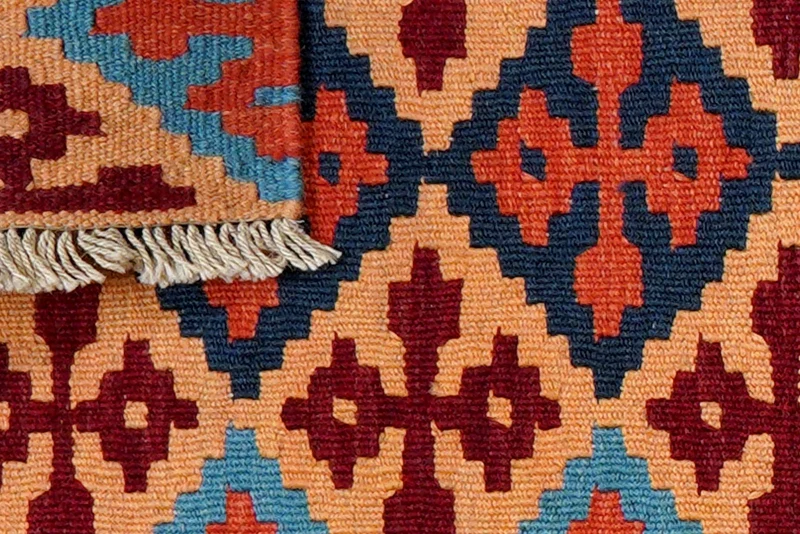 Kelim Gashgai · Handgewebt – Bunt, 63x44 cm