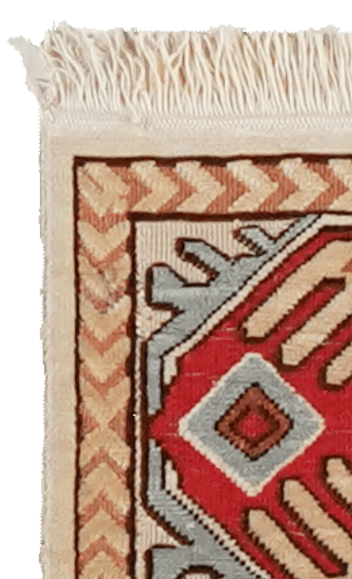 Hereke-Seide · Handgeknüpft – Beige, 23x15 cm