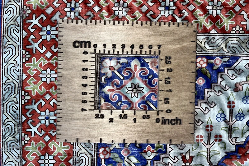 Hereke-Seide · Handgeknüpft – Beige, 91x62 cm