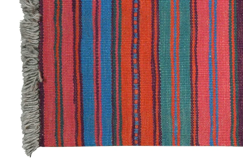 Kelim Gashgai · Handgewebt – Bunt, 200x60 cm