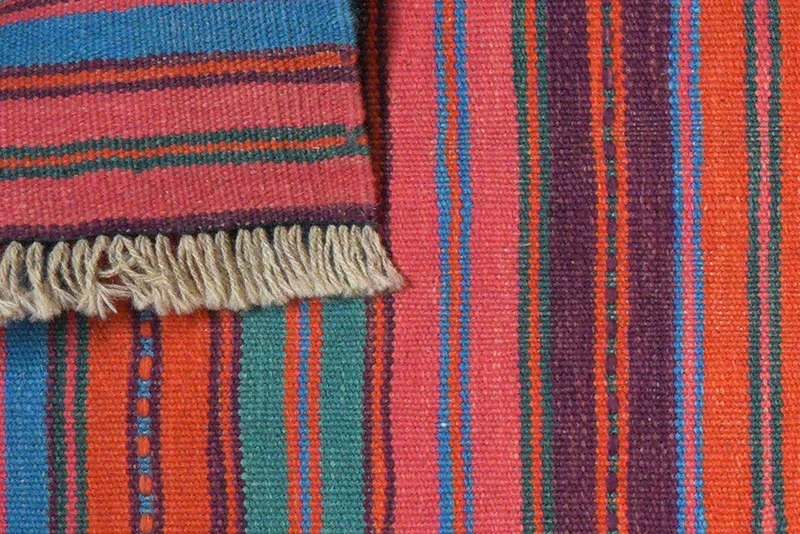Kelim Gashgai · Handgewebt – Bunt, 200x60 cm