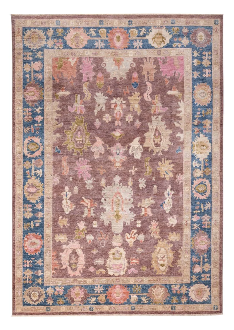 Usak Teppich 204x292cm - Orientteppich - dunkelrot