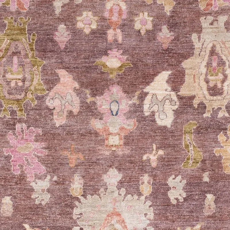 Usak Teppich 204x292cm - Orientteppich - dunkelrot