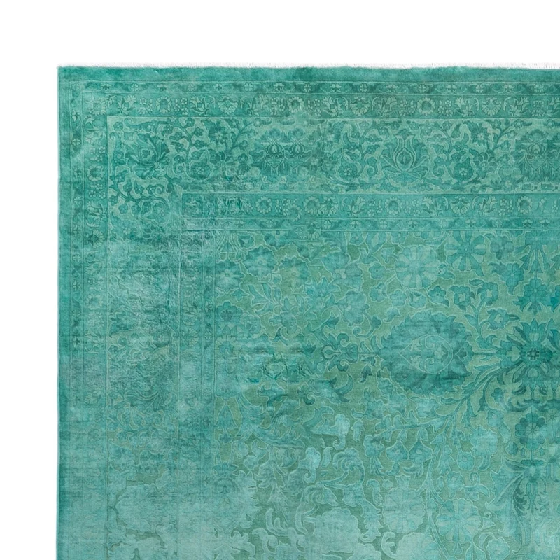 Designer Teppich 311x428cm - grün