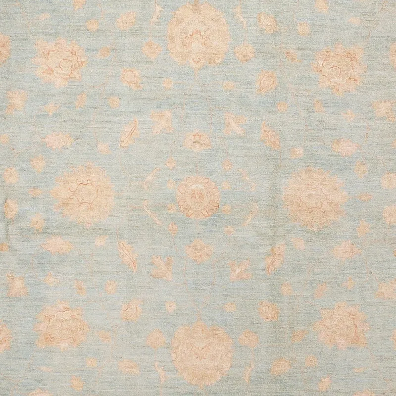 Ziegler Teppich 199x418cm - Orientteppich - hellblau