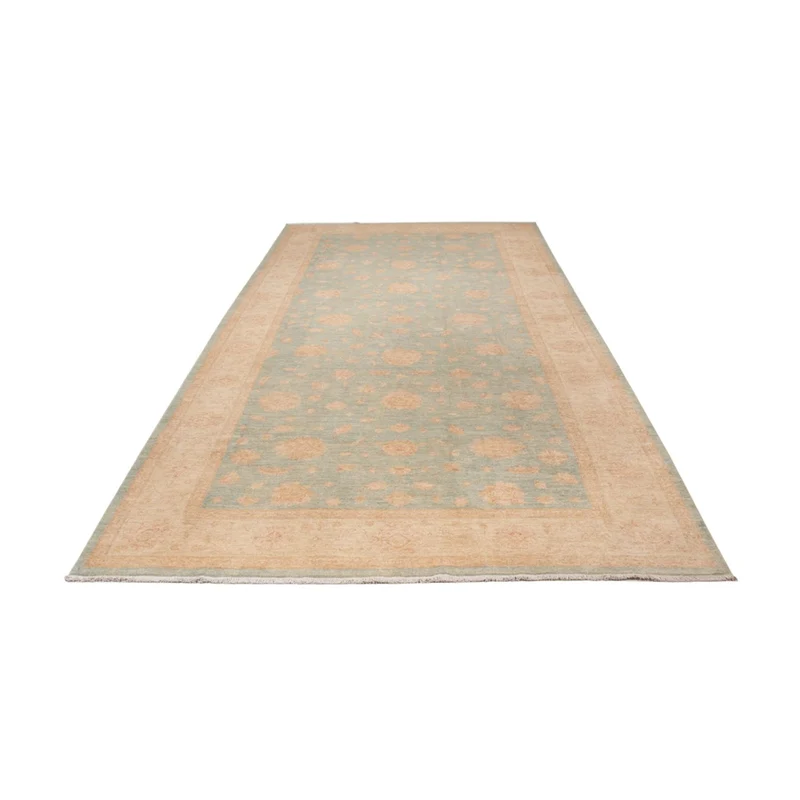 Ziegler Teppich 199x418cm - Orientteppich - hellblau
