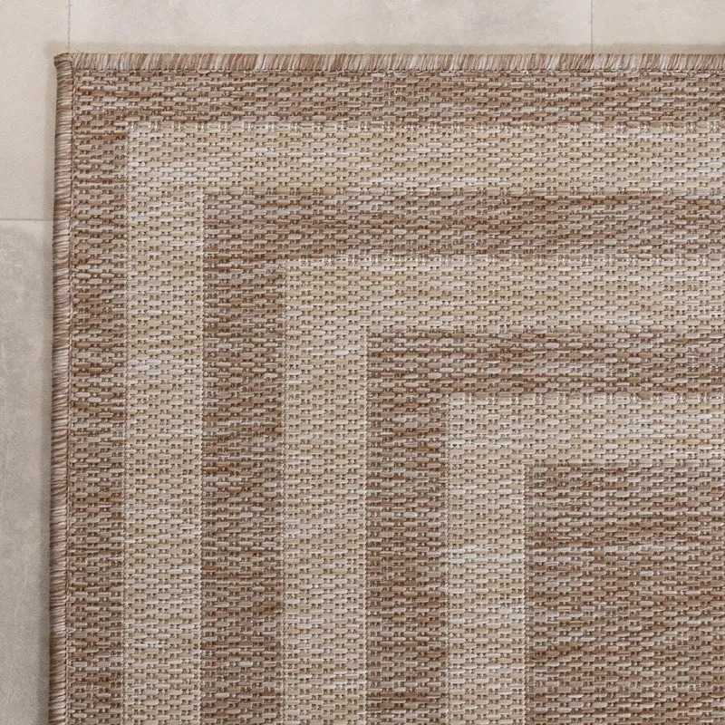 Balkonteppich - Sierra Frame Beige Creme