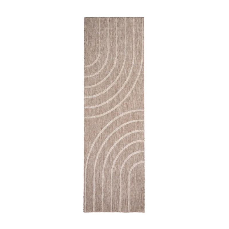 Balkonteppich - Sierra Curves Beige Creme