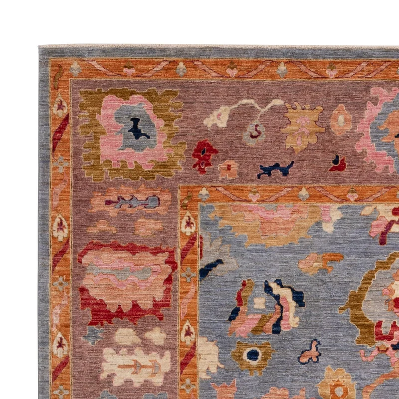 Ziegler Teppich - Usak - 290 x 357 cm - hellblau