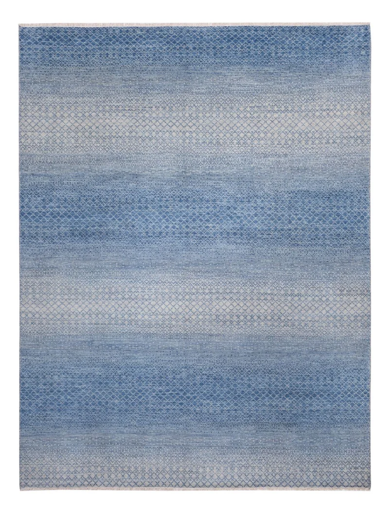Designer Teppich 277x365cm - hellblau