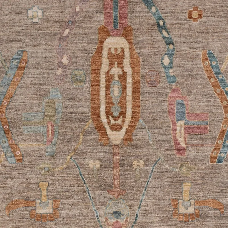 Ziegler Teppich - Usak - 204 x 301 cm - dunkelbeige