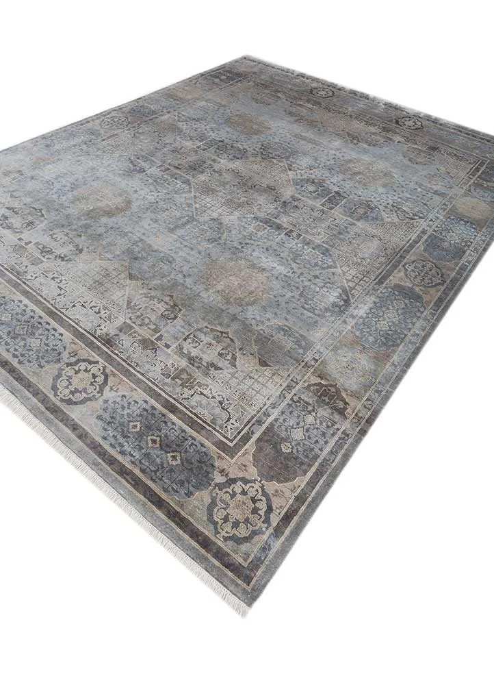 Designer Teppich - 240 x 300 cm - hellgrau