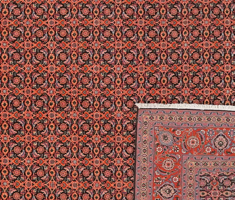 Tabriz 50 Raj · Handgeknüpft – Schwarz, 297x202 cm