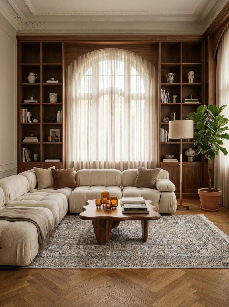 Nain 9La · Handgeknüpft – Beige, 235x146 cm