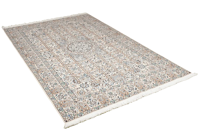 Nain 9La · Handgeknüpft – Beige, 235x146 cm
