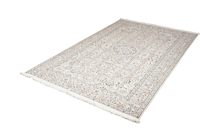 Nain 9La · Handgeknüpft – Beige, 235x146 cm