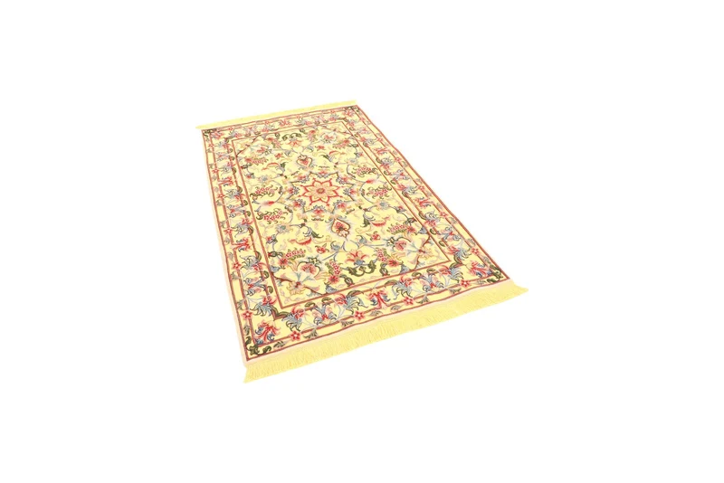 Tabriz 50 Raj · Handgeknüpft – Gelb, 148x99 cm