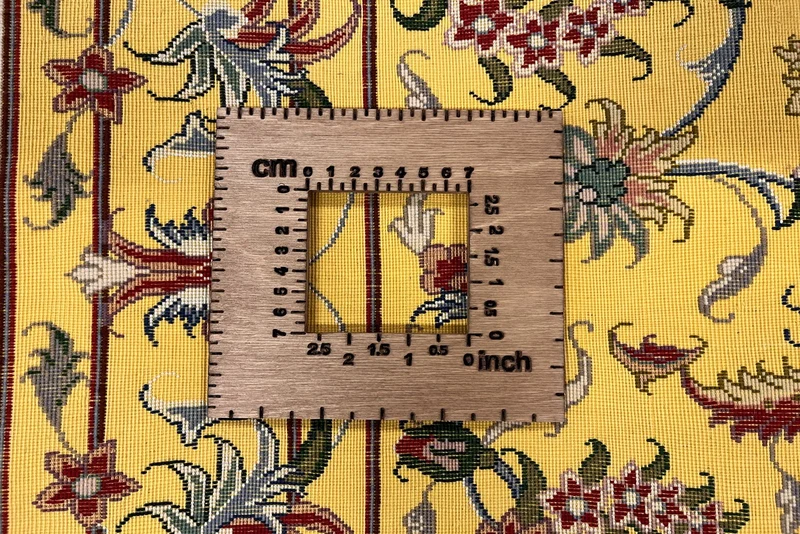 Tabriz 50 Raj · Handgeknüpft – Gelb, 148x99 cm