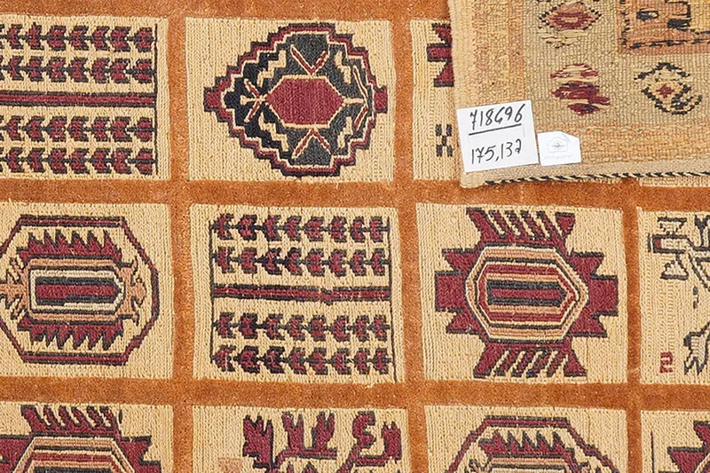 Kelim Belutch · Handgewebt – Beige, 175x132 cm