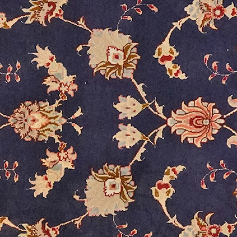 Tabriz 50 Raj · Handgeknüpft – Blau, 201x75 cm